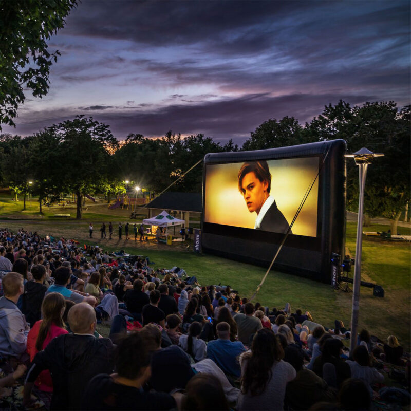 24’ Outdoor Movie Screen Rental w/ HD Projector & Sound System