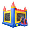 Colorful castle bounce house rentals
