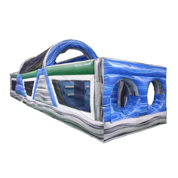 40' Aqua Blue Obstacle Course