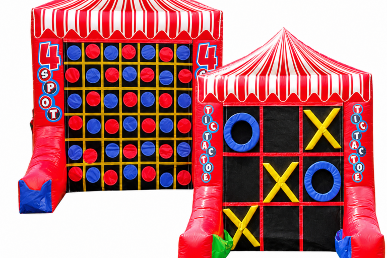 Inflatable Double-Sided Tic Tac Toe & Connect 4 Inflatable Double-Sided Tic Tac Toe & Connect 4