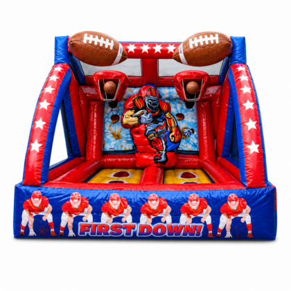 Inflatable Double Football Throw Rentals