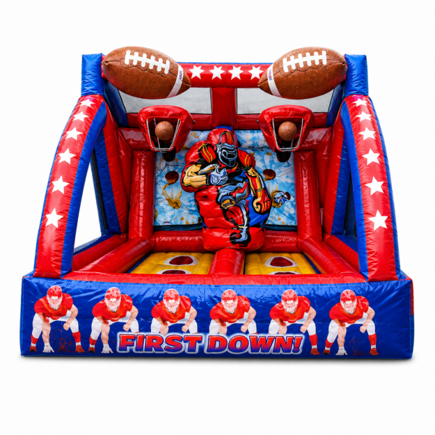 Inflatable Double Football Throw Rentals